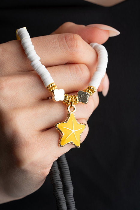 Heliophilia Silver Collar KL-0869 Multicolor con Colgante de Estrella